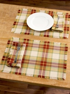 Mountain Weavers Hartland Plaid Cotton Placemat, Set of 2